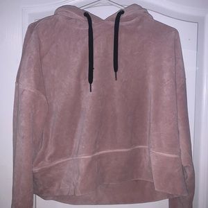 Pink velvet cropped Calvin Klein